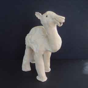 Small ceramic camel