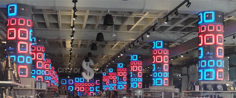  &ldquo;Bright Squares&rdquo; photography &copy;2015 Maria Sky, All Rights Reserved - Display in a clothing store.</p>