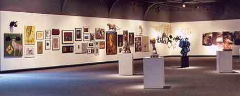 <em>&ldquo;The Docile King</em> aka <em>Le Grande Chat&ldquo;</em>  •  mixed media  &copy;2003 Maria Sky, All Rights Reserved <p>San Francisco, California, USA</p>