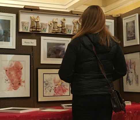 <em>&rdquo;Display of various artwork&ldquo;</em>  • Various media  &copy; Maria Sky, All Rights Reserved <p> • Russian Cultural Center, San Francisco, California, USA</p>