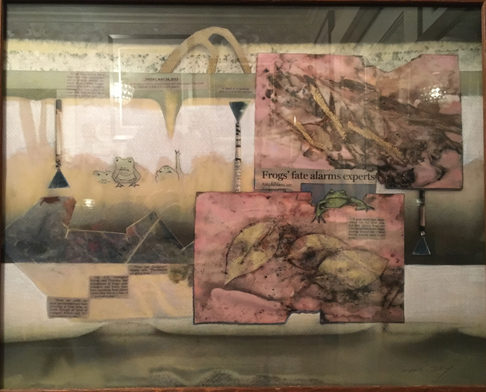 Silencing of the Frogs  - &copy;2014 Maria Sky, All Rights Reserved - Artwork dedicated to frogs worldwide.  There was an article in the newspaper about the demise of frogs worldwide. When I was a child I would enjoyed looking at them and listening to their songs.