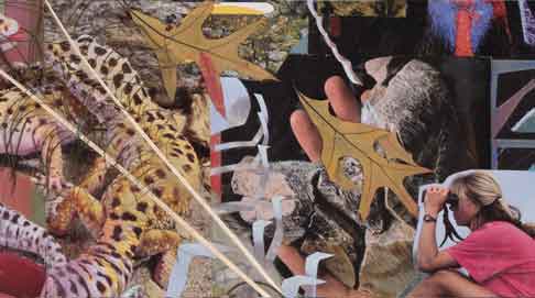 <em>&ldquo;Mes&ldquo;</em>  • 24x36 in. mixed media  &copy;2007 Maria Sky, All Rights Reserved <p>A close-up of the collage of everything I love</p>