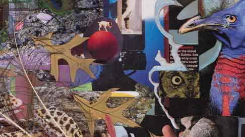 <em>&ldquo;Mes&ldquo;</em>  • 24x36 in. mixed media  &copy;2007 Maria Sky, All Rights Reserved <p>A close-up of the collage of everything I love</p>