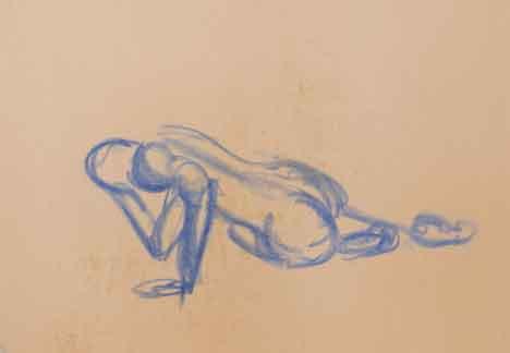  &ldquo;Figure Study&rdquo; 10 x 15 inches, oil pastels &copy;1972 All Rights Reserved <p>Still life studies.</p>