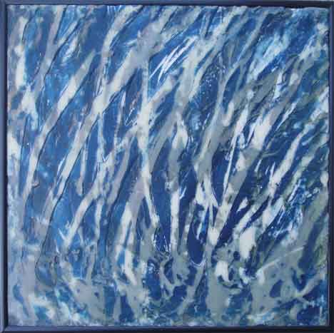 encaustict 16 x 20 inches, &copy;2017 Maria Sky, All Rights Reserved <p>Encaustic pattern</p>