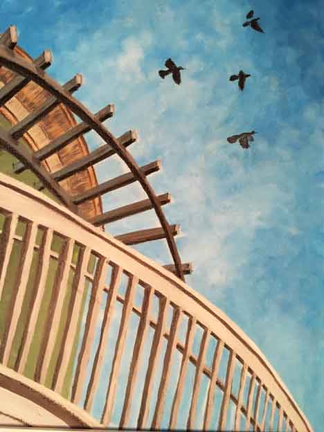  &ldquo;Look Up&rdquo; 11 x 16 inches, acrylic &copy;2018 All Rights Reserved